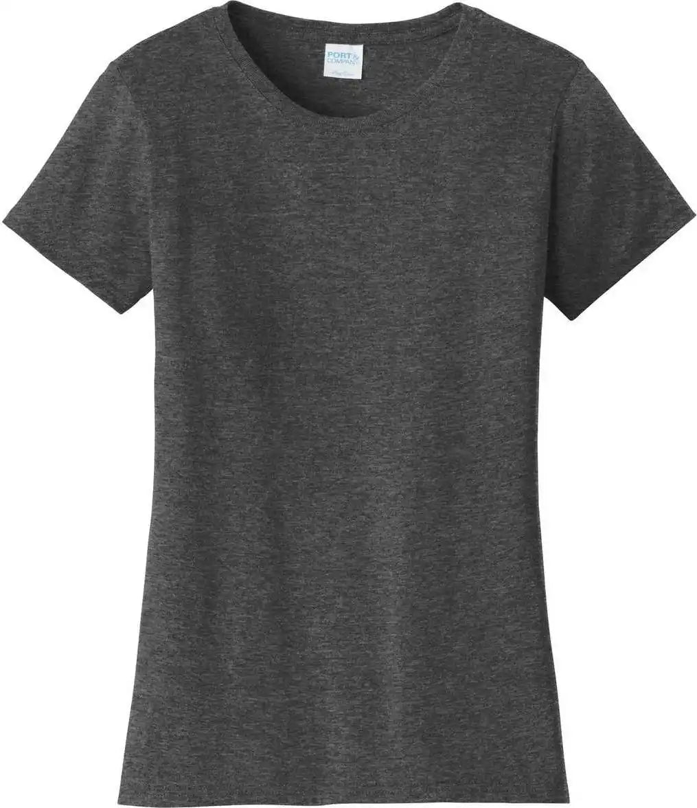 Port &amp; Company Lpc450 Ladies Fan Favorite Tee Dark Heather Gray