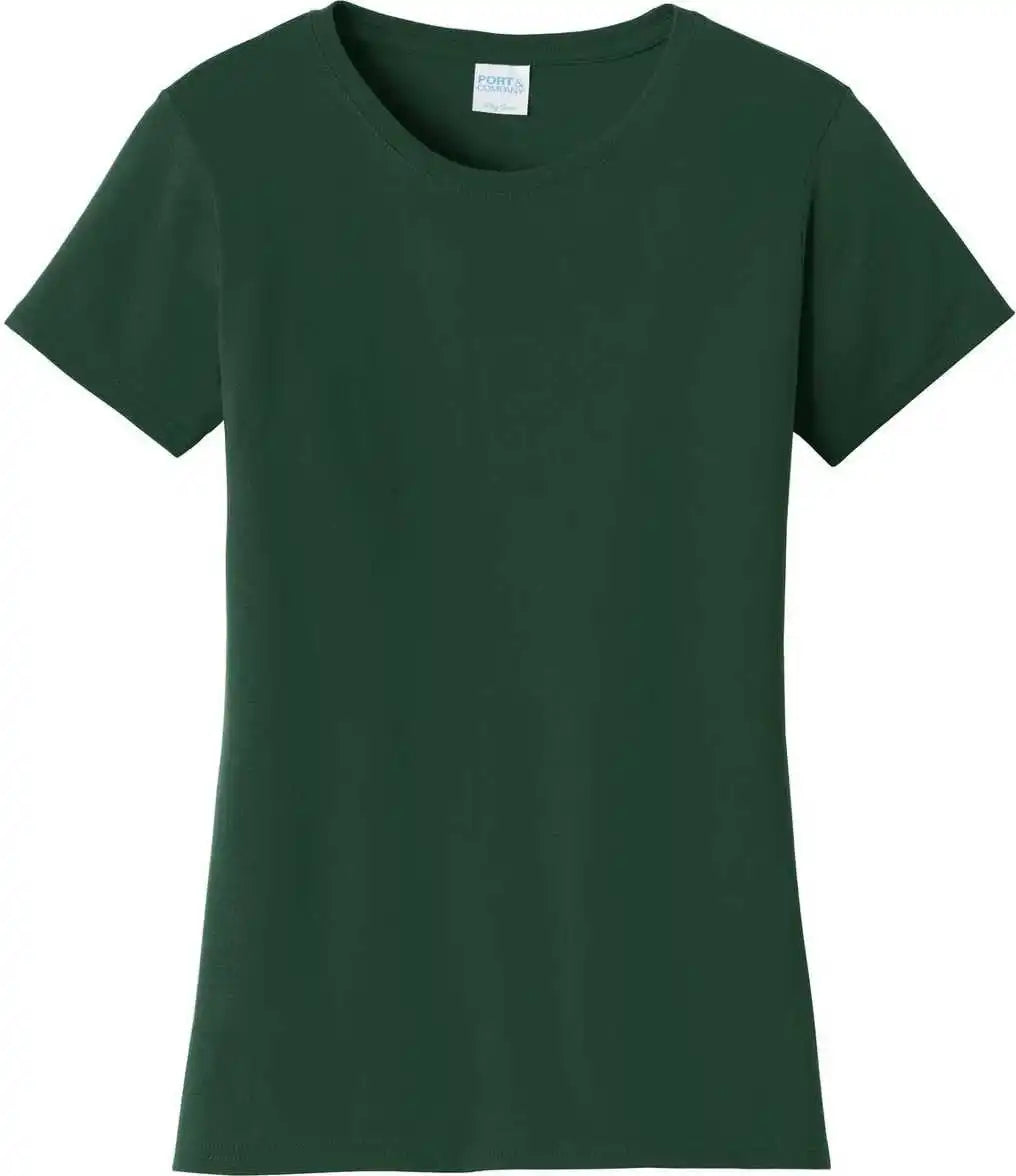 Port &amp; Company Lpc450 Ladies Fan Favorite Tee Forest Green