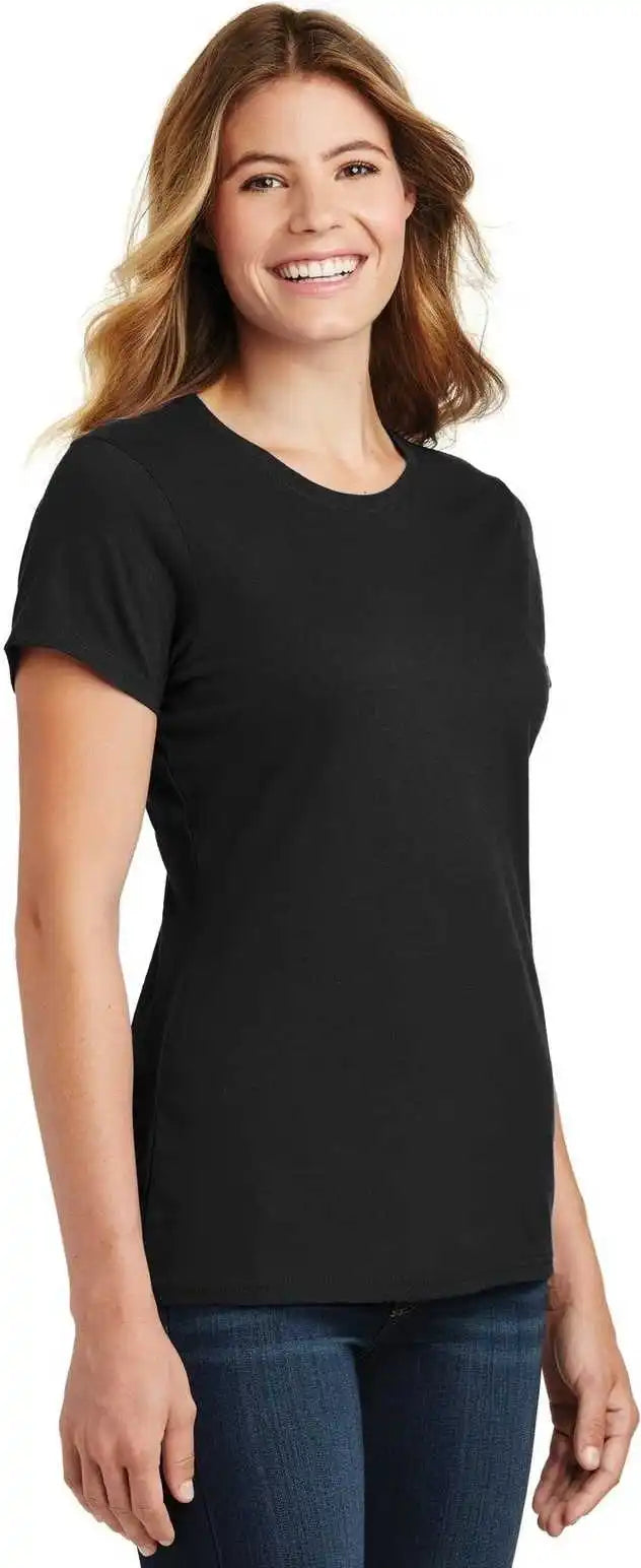 Port &amp; Company Lpc450 Ladies Fan Favorite Tee Jet Black