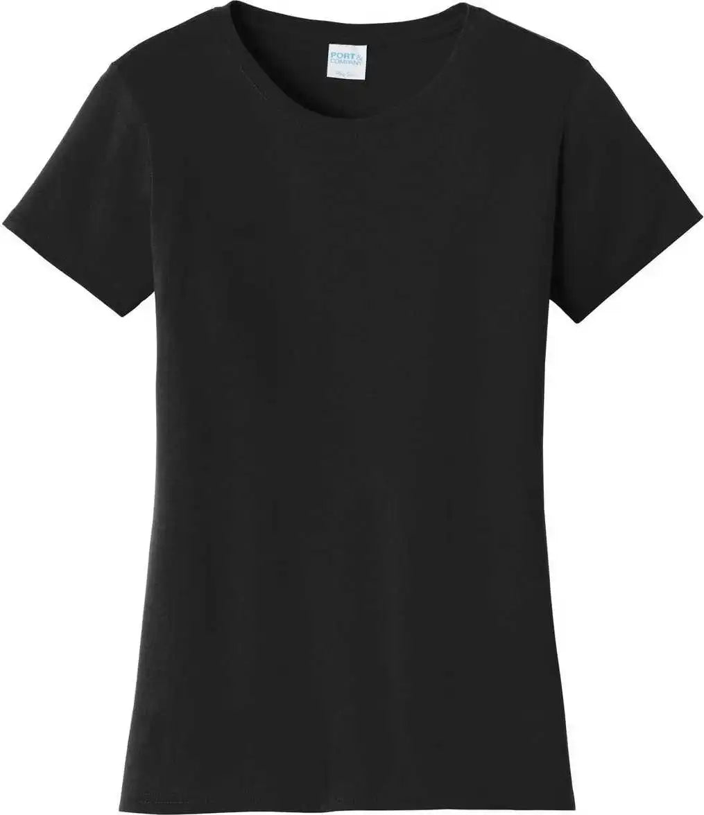Port &amp; Company Lpc450 Ladies Fan Favorite Tee Jet Black
