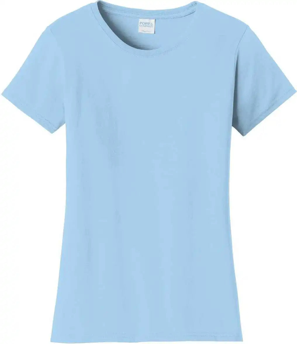 Port & Company Lpc450 Ladies Fan Favorite Tee - Light Blue