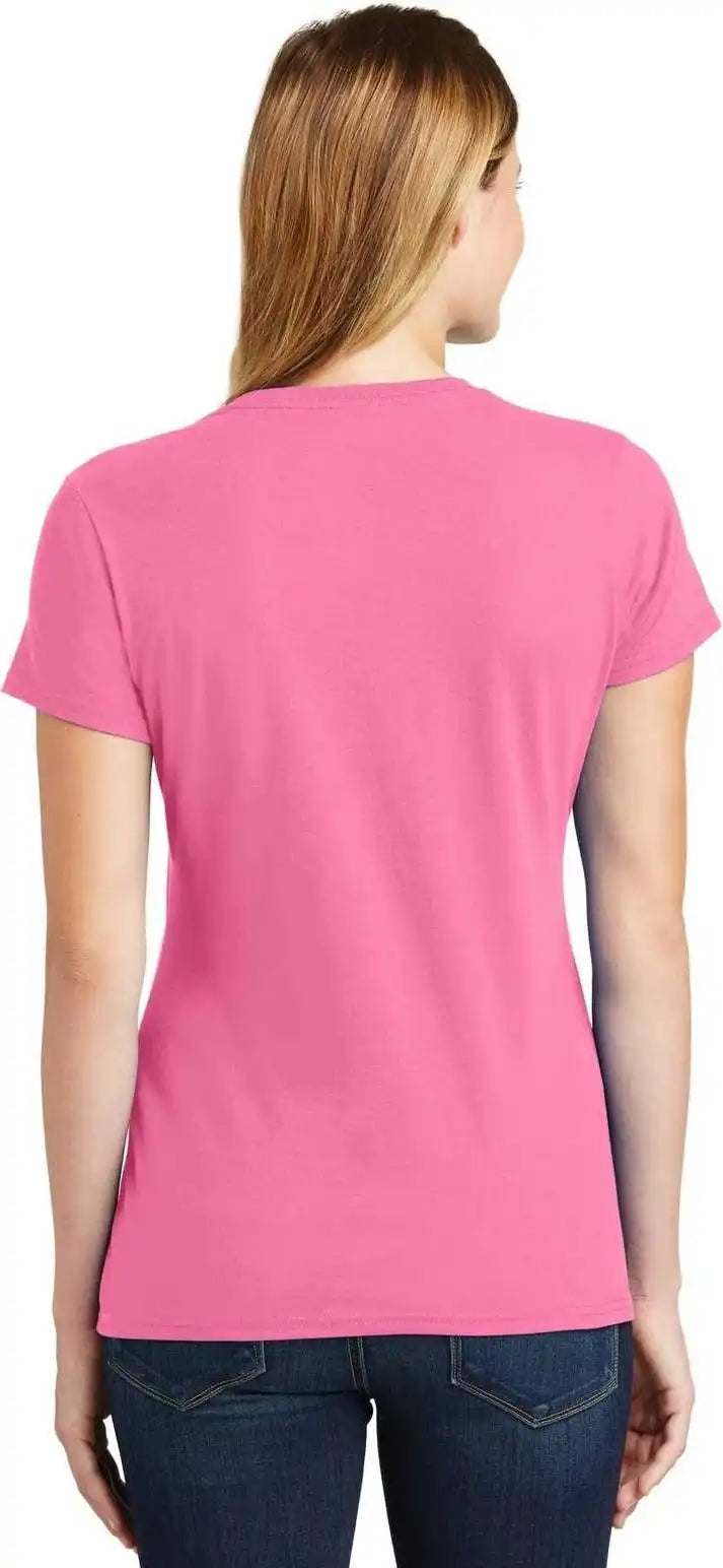 Port &amp; Company Lpc450 Ladies Fan Favorite Tee New Pink