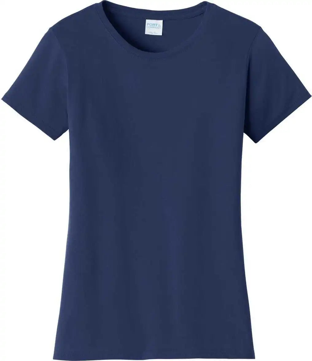 Port &amp; Company Lpc450 Ladies Fan Favorite Tee Team Navy