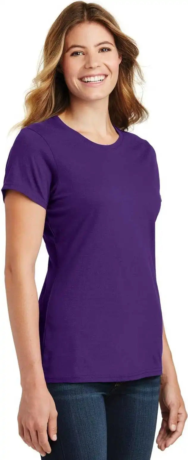 Port &amp; Company Lpc450 Ladies Fan Favorite Tee Team Purple