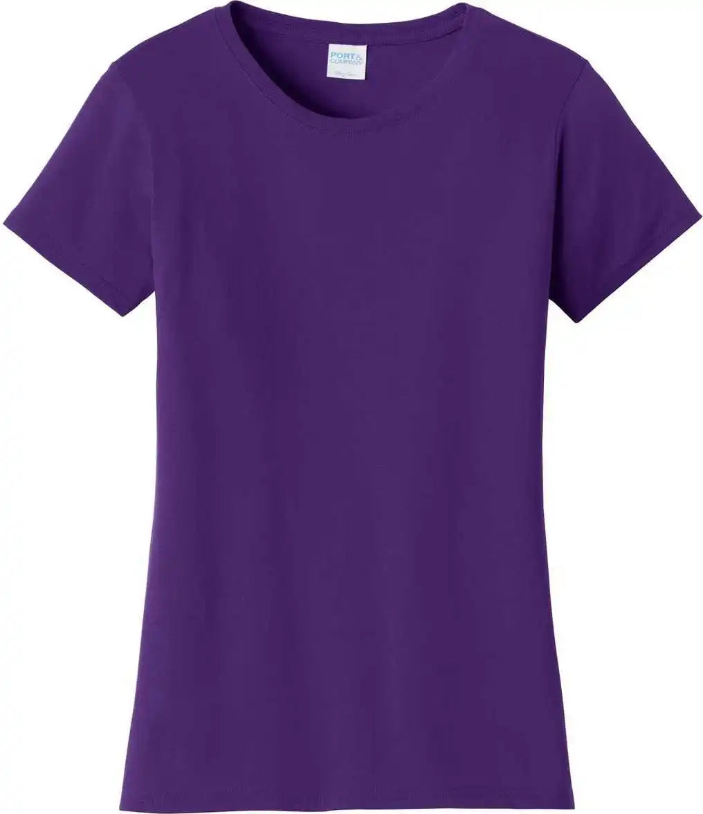 Port &amp; Company Lpc450 Ladies Fan Favorite Tee Team Purple