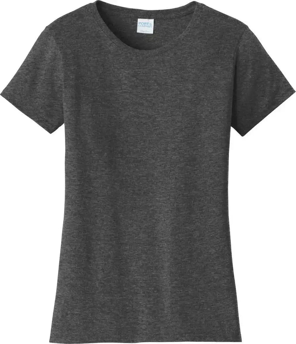 Port & Company Lpc450 Women’s Fan Favorite Tee - Dark Heather Grey