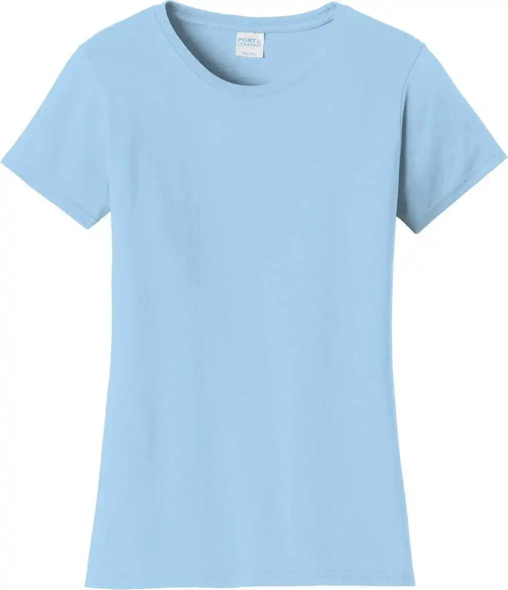 Port & Company Lpc450 Women’s Fan Favorite Tee - Light Blue
