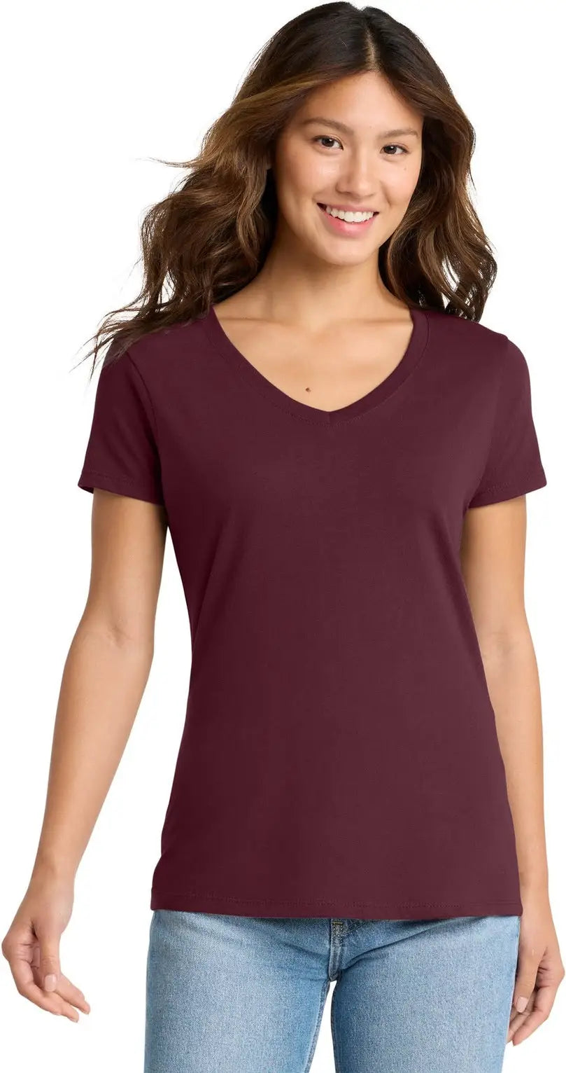 Port & Company Lpc450v co Women’s Fan Favorite V-neck Tee - Athletic Maroon
