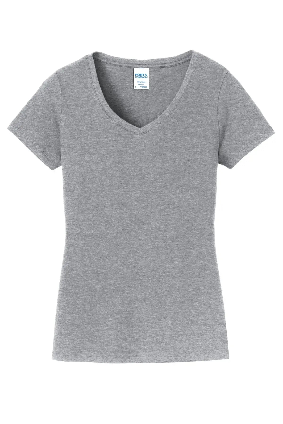 Port & Company Lpc450v co Women’s Fan Favorite V-neck Tee - Athletic Heather