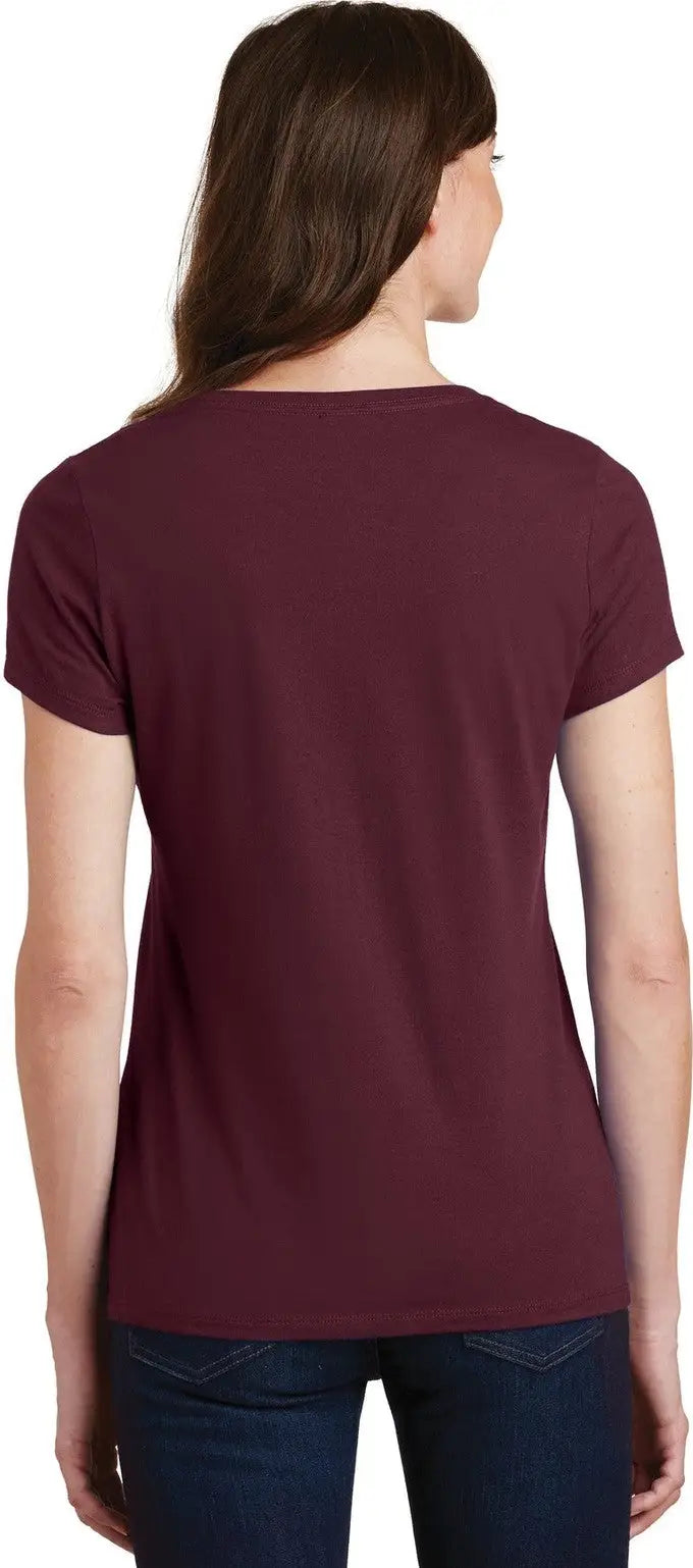 Port & Company Lpc450v co Women’s Fan Favorite V-neck Tee - Athletic Maroon