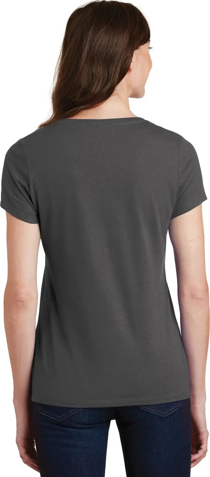 Port & Company Lpc450v co Women’s Fan Favorite V-neck Tee - Charcoal