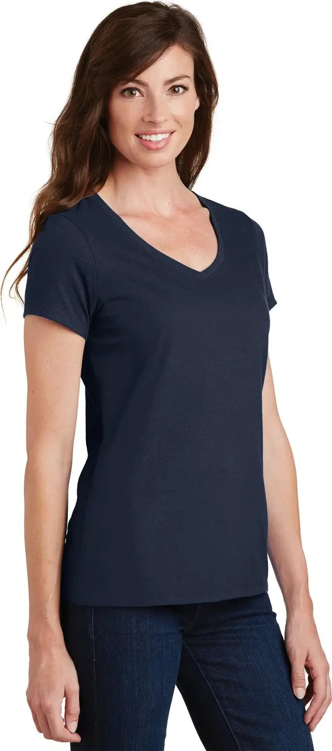 Port & Company Lpc450v co Women’s Fan Favorite V-neck Tee - Deep Navy