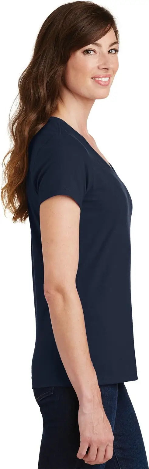 Port & Company Lpc450v co Women’s Fan Favorite V-neck Tee - Deep Navy