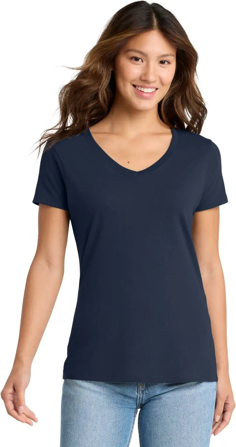 Port & Company Lpc450v co Women’s Fan Favorite V-neck Tee - Deep Navy