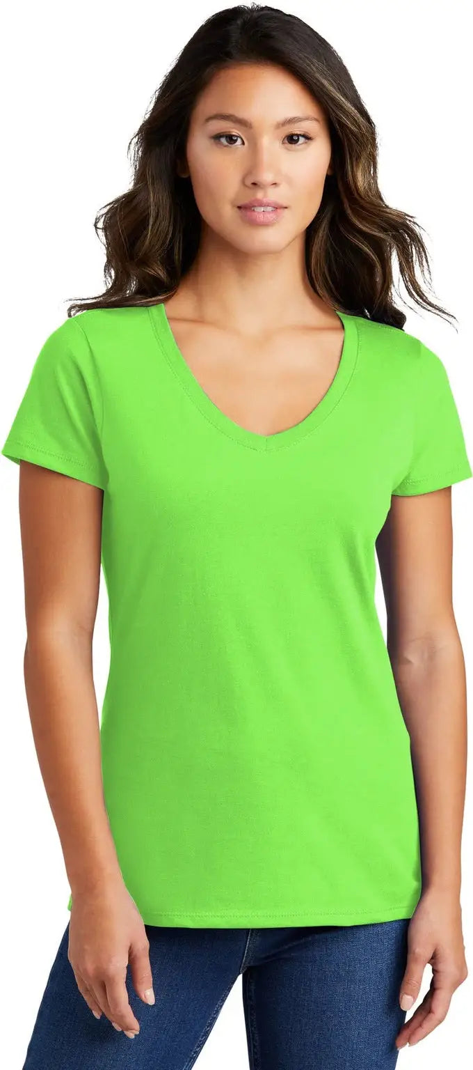 Port & Company Lpc450v co Women’s Fan Favorite V-neck Tee - Flash Green