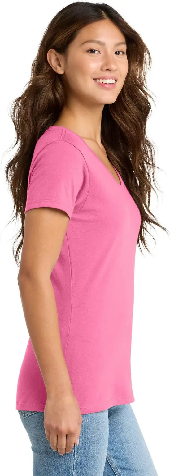 Port & Company Lpc450v co Women’s Fan Favorite V-neck Tee - New Pink