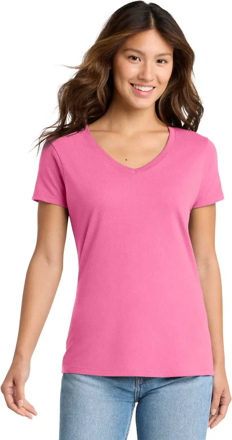 Port & Company Lpc450v co Women’s Fan Favorite V-neck Tee - New Pink