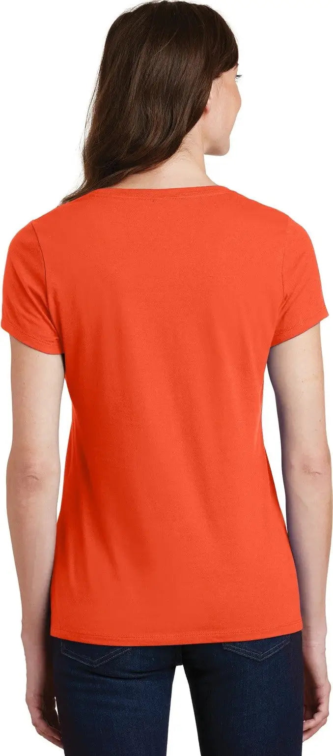 Port & Company Lpc450v co Women’s Fan Favorite V-neck Tee - Orange