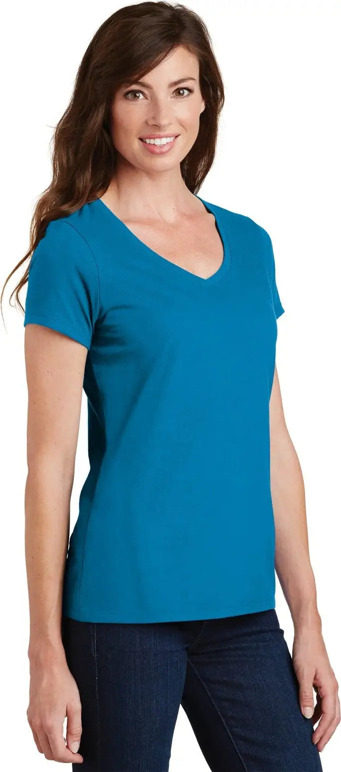 Port & Company Lpc450v co Women’s Fan Favorite V-neck Tee - Sapphire