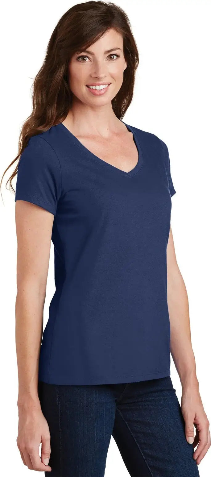 Port & Company Lpc450v co Women’s Fan Favorite V-neck Tee - Team Navy