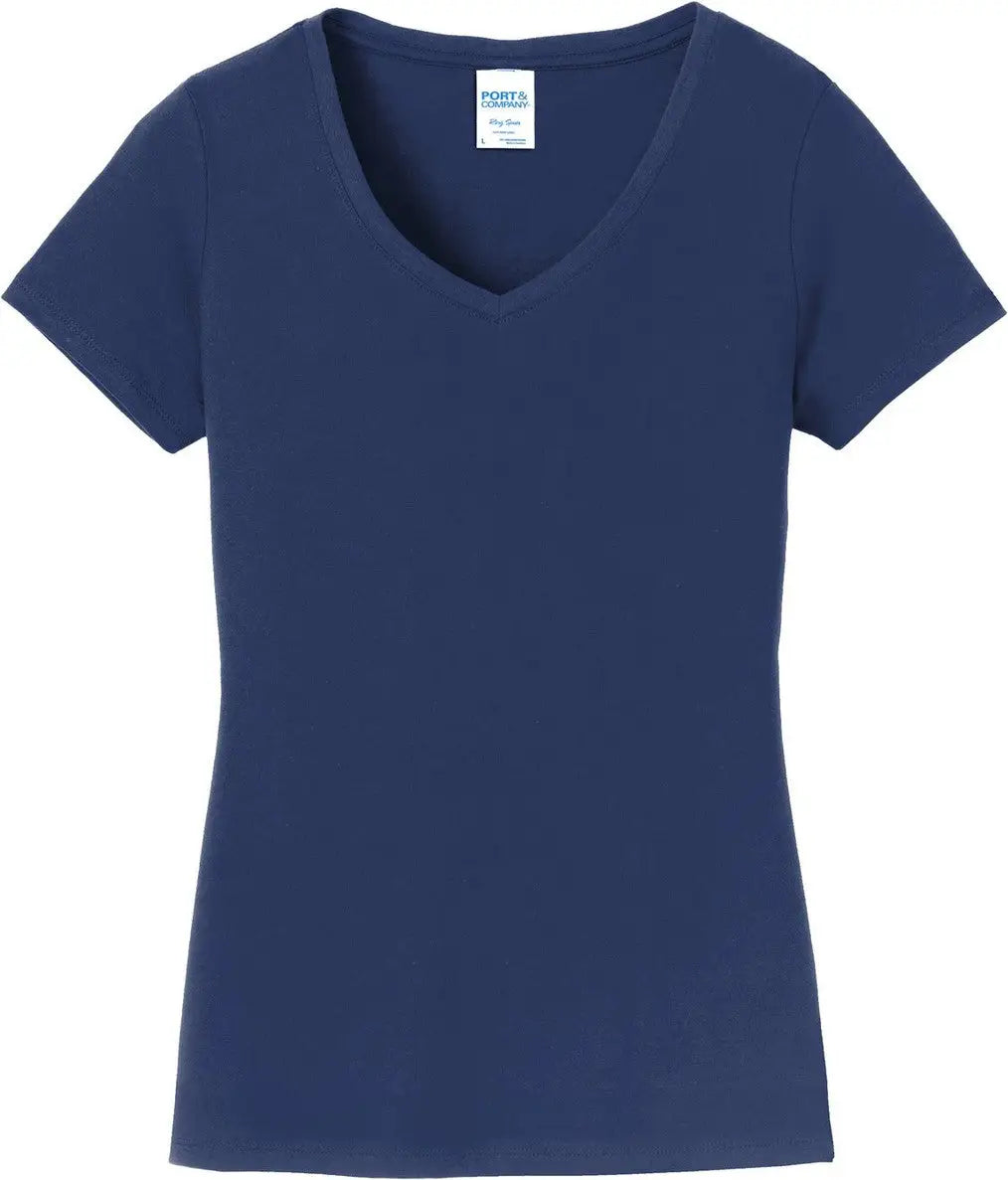 Port & Company Lpc450v co Women’s Fan Favorite V-neck Tee - Team Navy