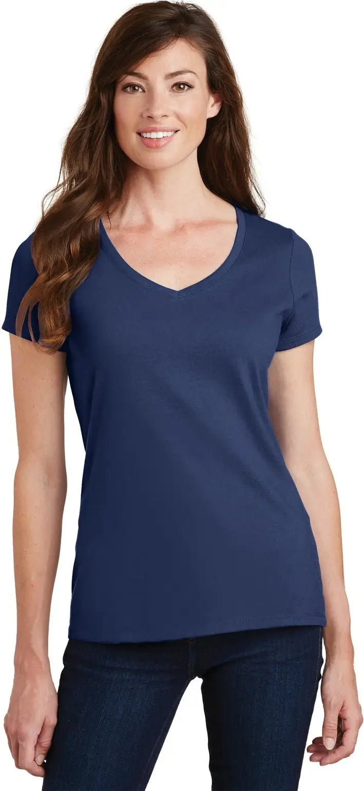 Port & Company Lpc450v co Women’s Fan Favorite V-neck Tee - Team Navy - Ladies Xs