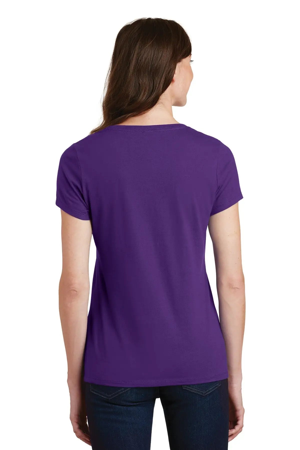 Port & Company Lpc450v co Women’s Fan Favorite V-neck Tee - Team Purple