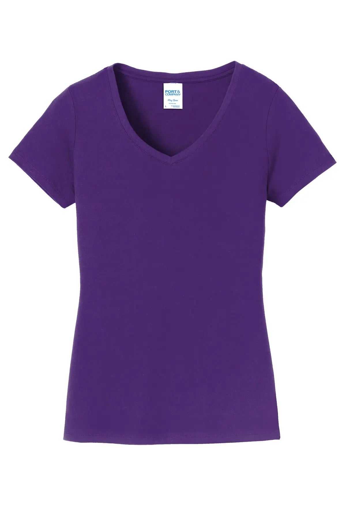 Port & Company Lpc450v co Women’s Fan Favorite V-neck Tee - Team Purple