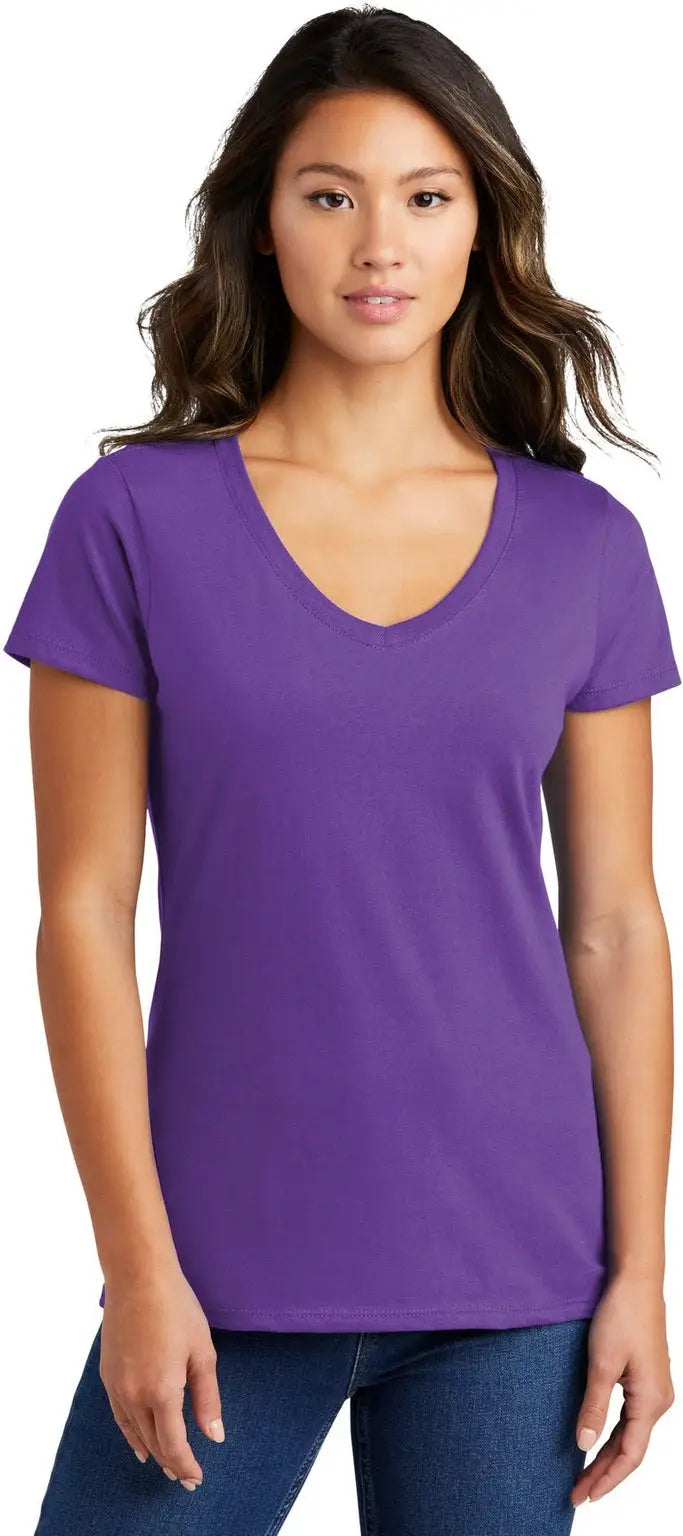 Port & Company Lpc450v co Women’s Fan Favorite V-neck Tee - True Purple