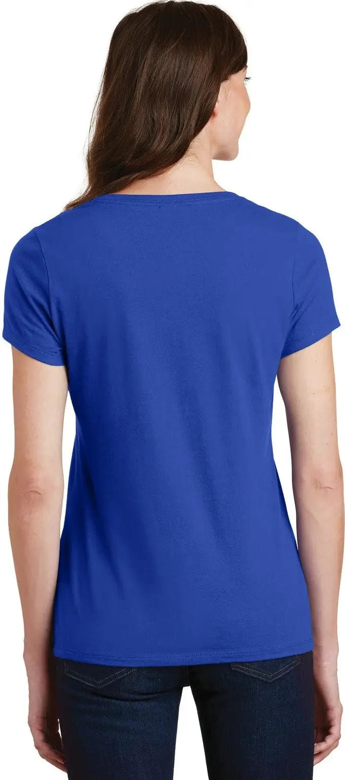 Port & Company Lpc450v co Women’s Fan Favorite V-neck Tee - True Royal