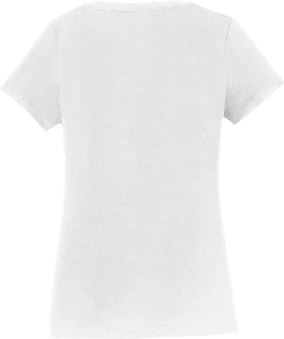 Port & Company Lpc450v co Women’s Fan Favorite V-neck Tee - White