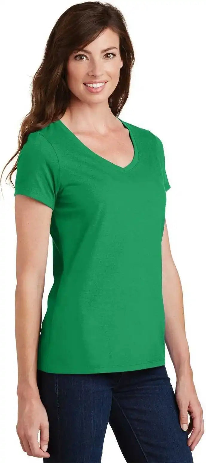 Port &amp; Company Lpc450v Ladies Fan Favorite V-neck Tee - Athletic Kelly