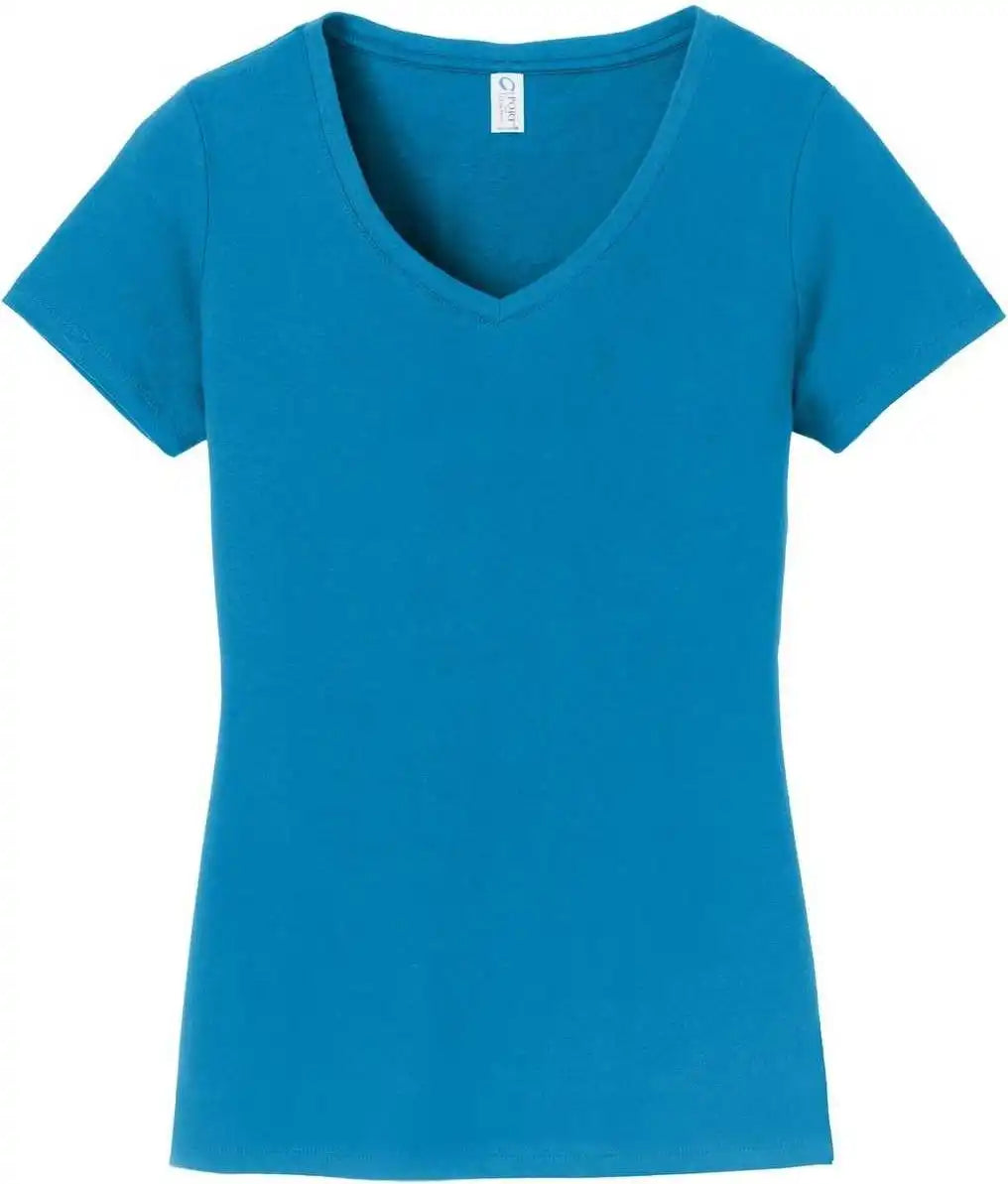 Port & Company Lpc450v Ladies Fan Favorite V-neck Tee - Sapphire