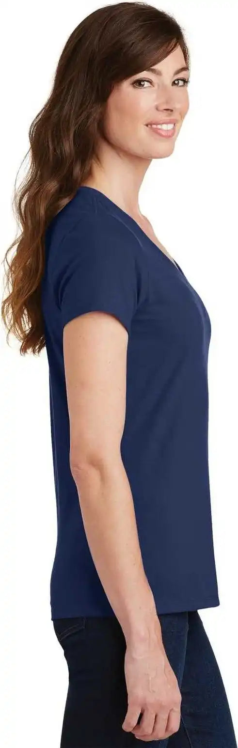 Port & Company Lpc450v Ladies Fan Favorite V-neck Tee - Team Navy
