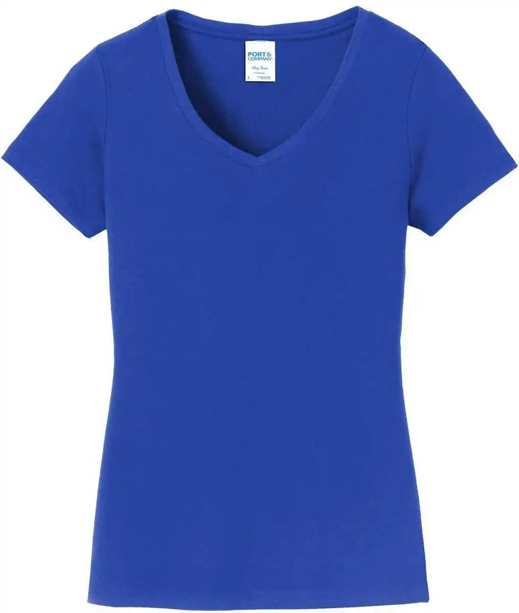 Port & Company Lpc450v Women’s Fan Favorite V-neck Tee - True Royal