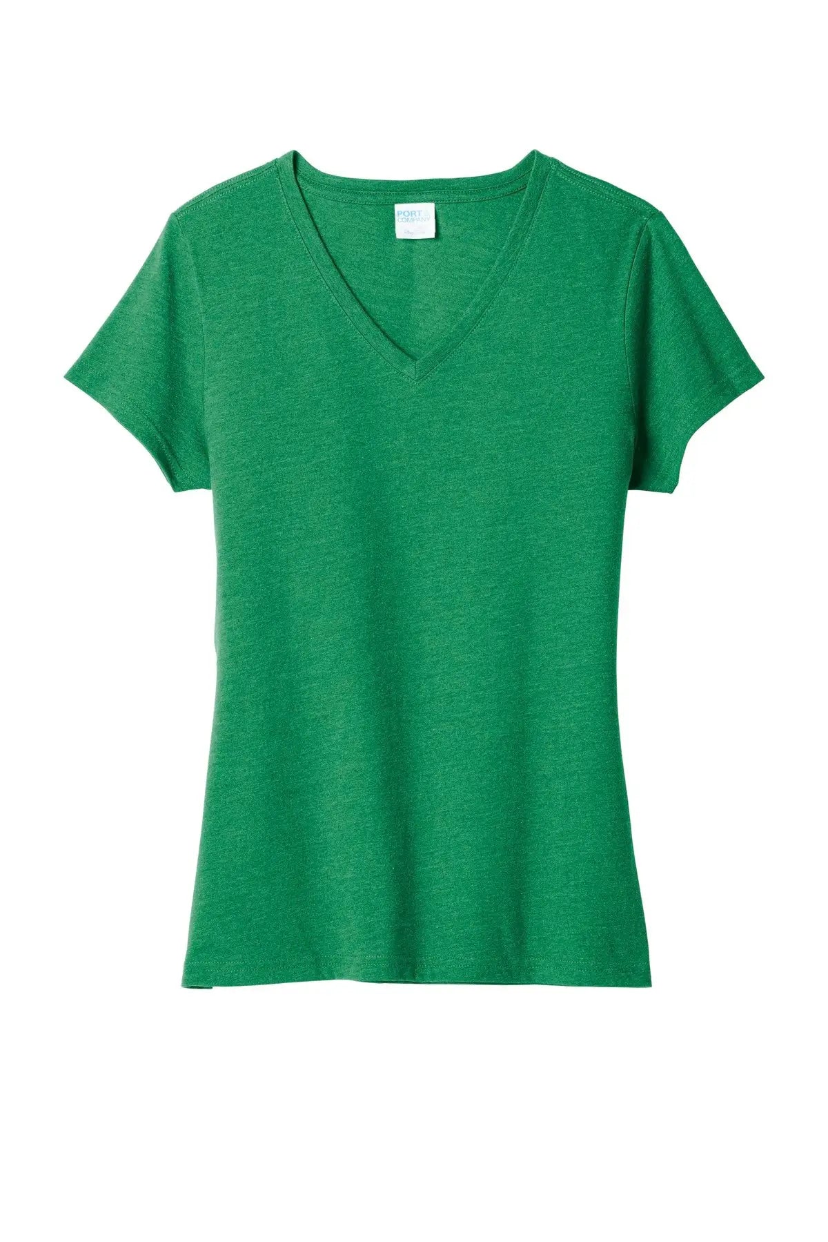 Port & Company Lpc455v co Women’s Fan Favorite Blend V-neck Tee - Athletic Kelly Green Heather