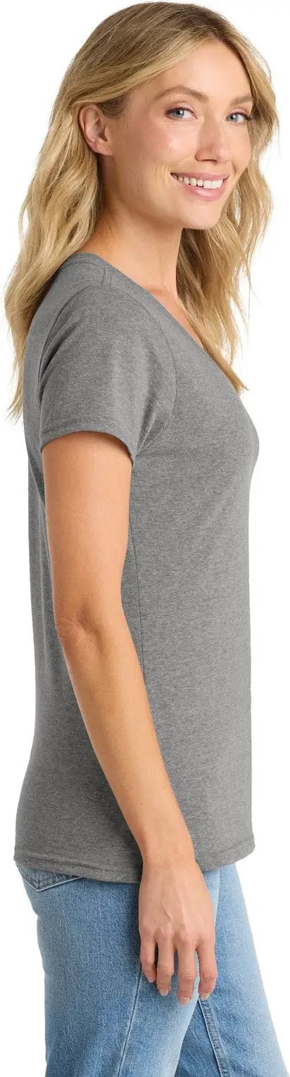 Port & Company Lpc455v co Women’s Fan Favorite Blend V-neck Tee - Graphite Heather