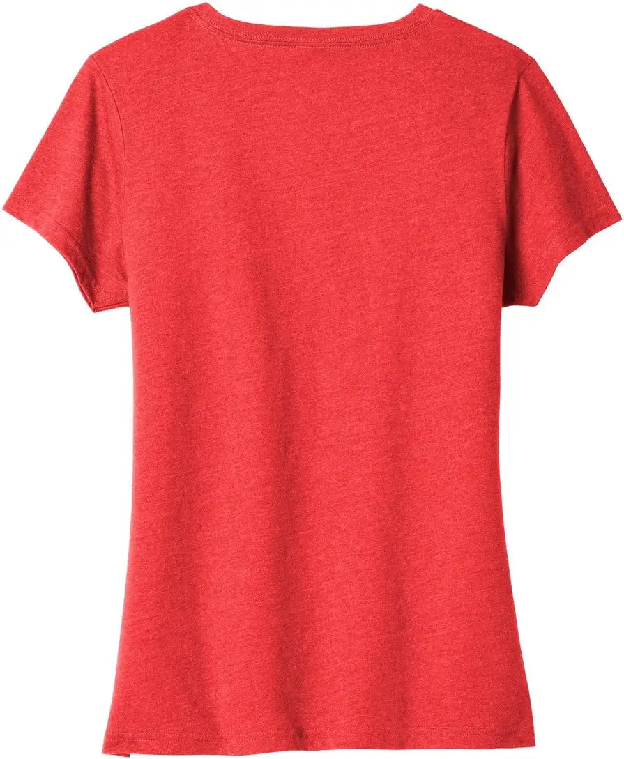 Port & Company Lpc455v co Women’s Fan Favorite Blend V-neck Tee - Bright Red Heather