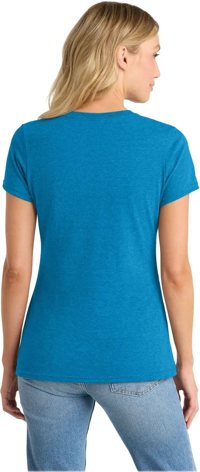 Port & Company Lpc455v co Women’s Fan Favorite Blend V-neck Tee - Sapphire Heather
