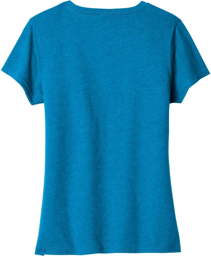 Port & Company Lpc455v co Women’s Fan Favorite Blend V-neck Tee - Sapphire Heather