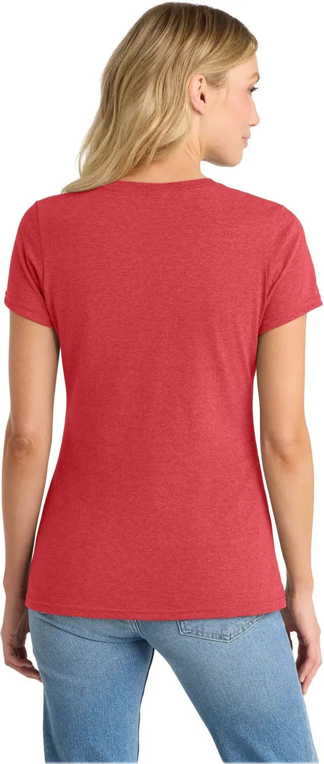 Port & Company Lpc455v co Women’s Fan Favorite Blend V-neck Tee - Team Cardinal Heather