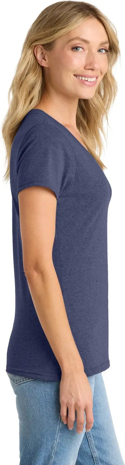 Port & Company Lpc455v co Women’s Fan Favorite Blend V-neck Tee - Team Navy Heather
