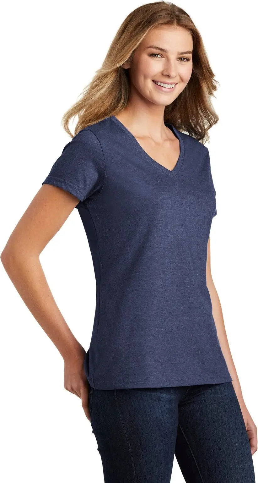 Port & Company Lpc455v co Women’s Fan Favorite Blend V-neck Tee - Team Navy Heather