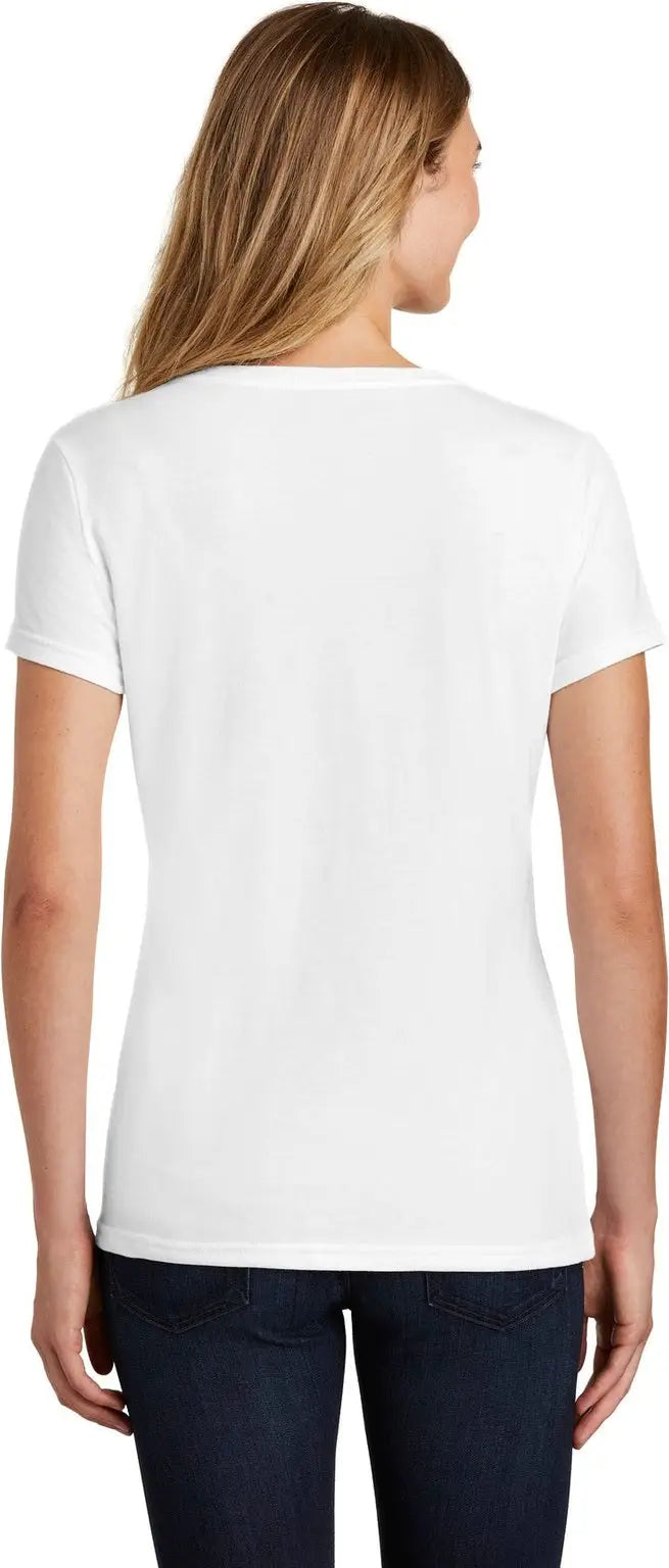 Port & Company Lpc455v co Women’s Fan Favorite Blend V-neck Tee - White