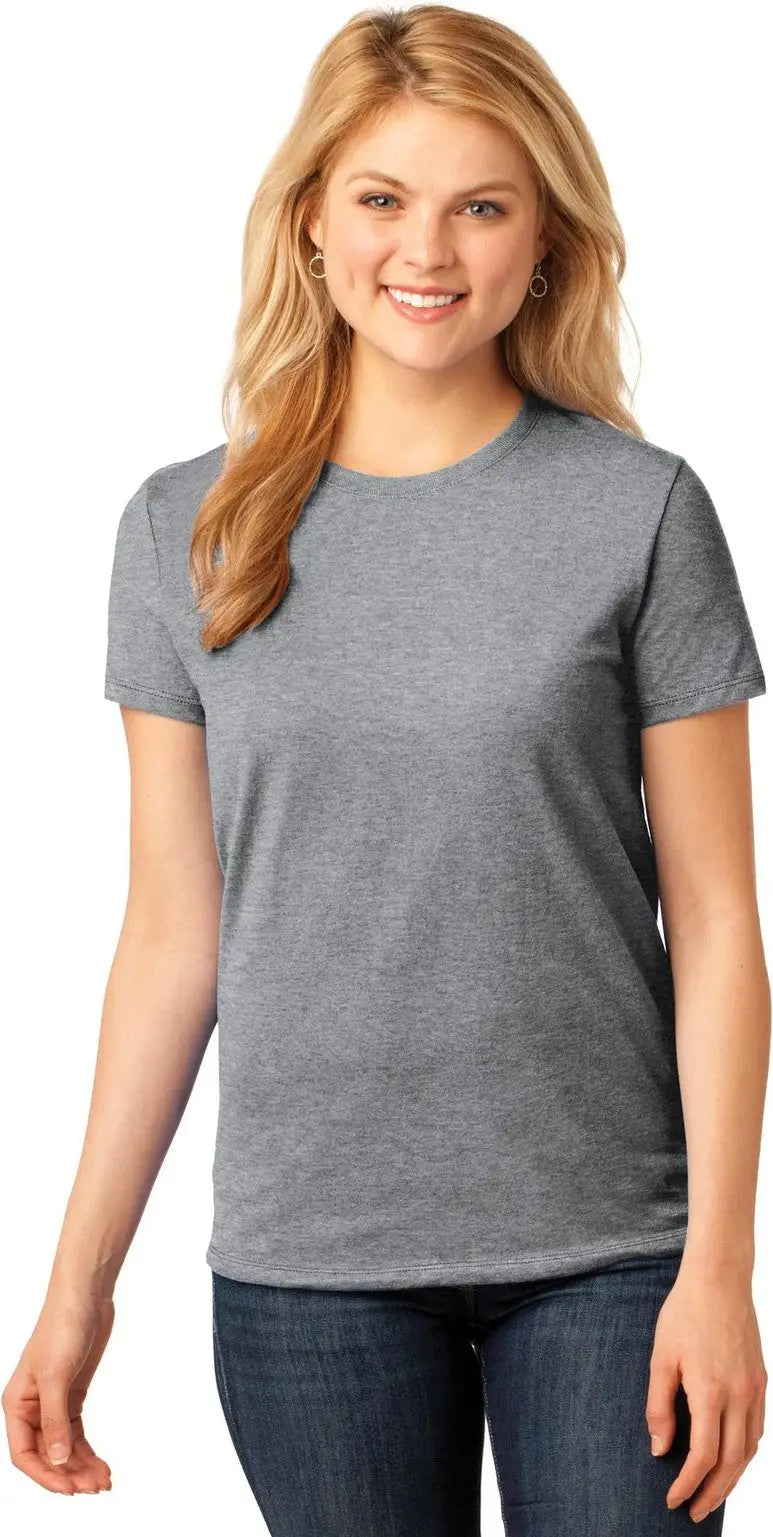 Port & Company Lpc54 co Women’s Core Cotton Tee - Athletic Heather - Ladies Xs