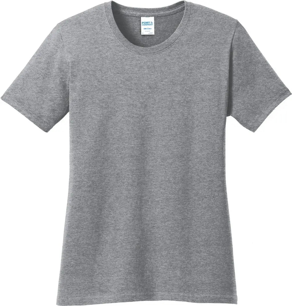 Port & Company Lpc54 co Women’s Core Cotton Tee - Athletic Heather