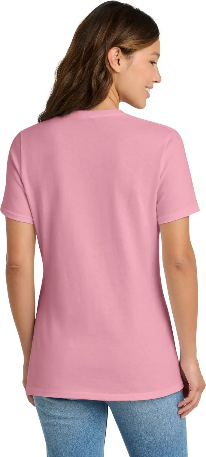 Port & Company Lpc54 co Women’s Core Cotton Tee - Candy Pink
