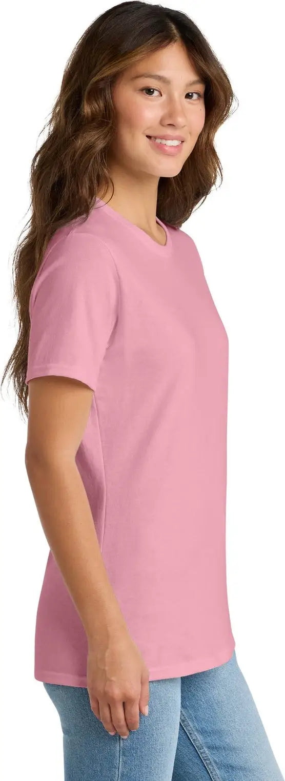 Port & Company Lpc54 co Women’s Core Cotton Tee - Candy Pink