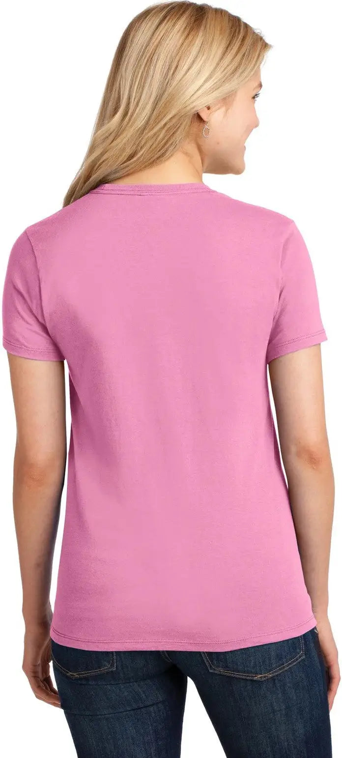Port & Company Lpc54 co Women’s Core Cotton Tee - Candy Pink