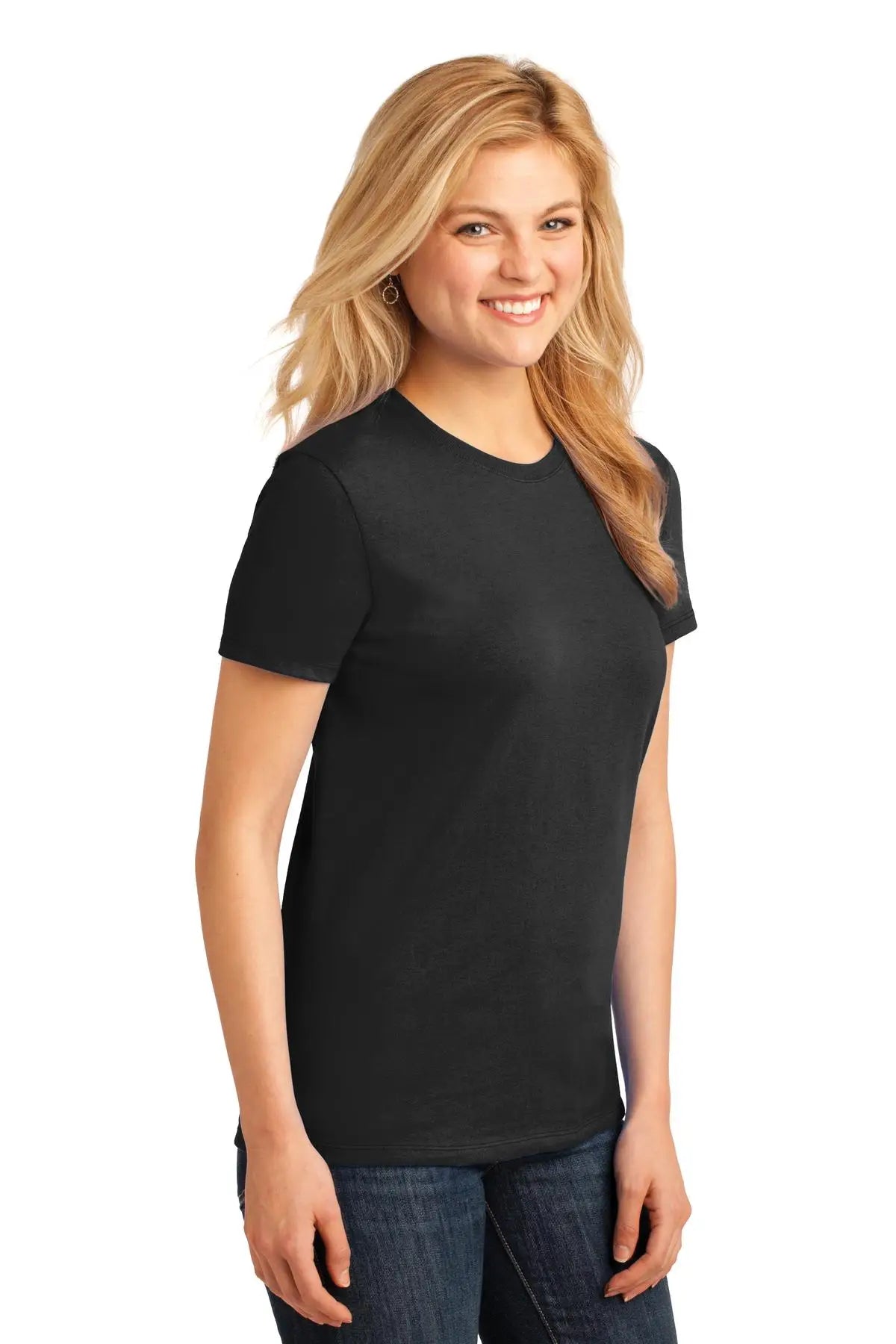 Port & Company Lpc54 co Women’s Core Cotton Tee - Jet Black